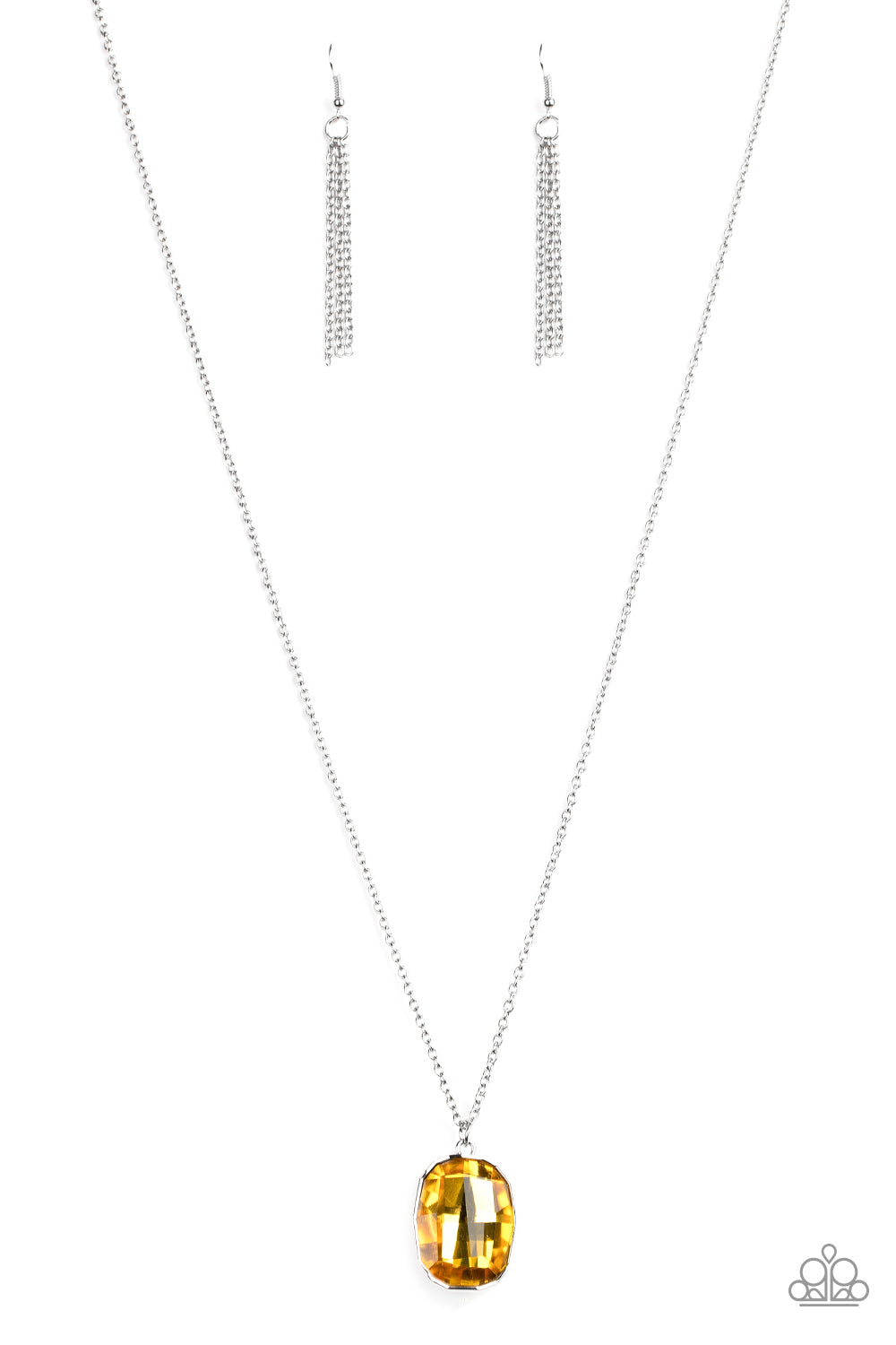 Imperfect Iridescence - yellow - Paparazzi necklace