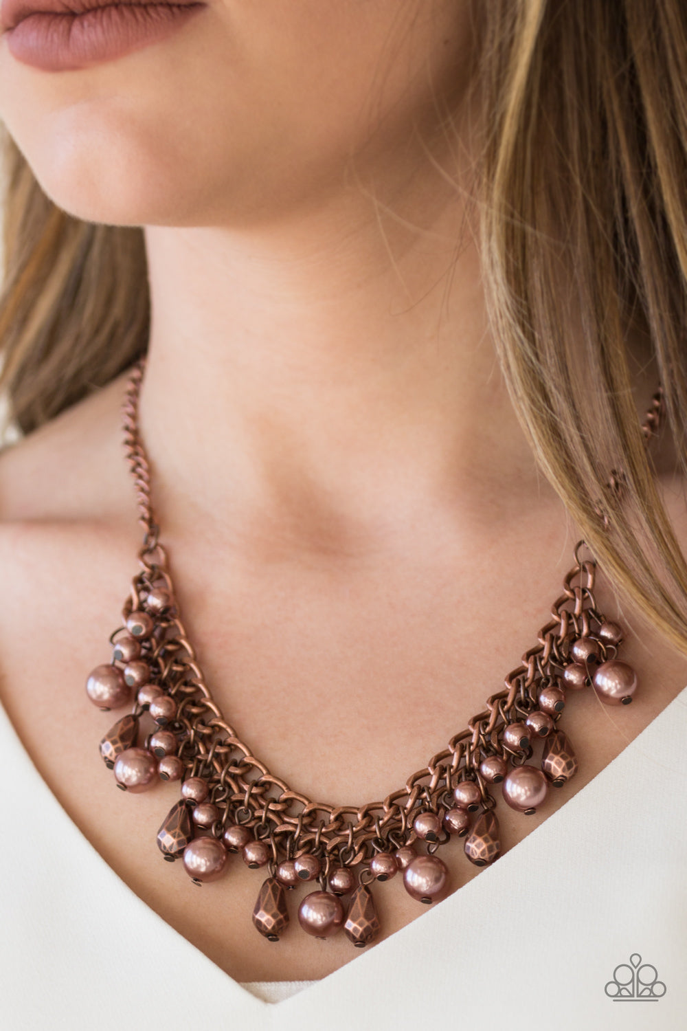 Imperial Idol - copper - Paparazzi necklace