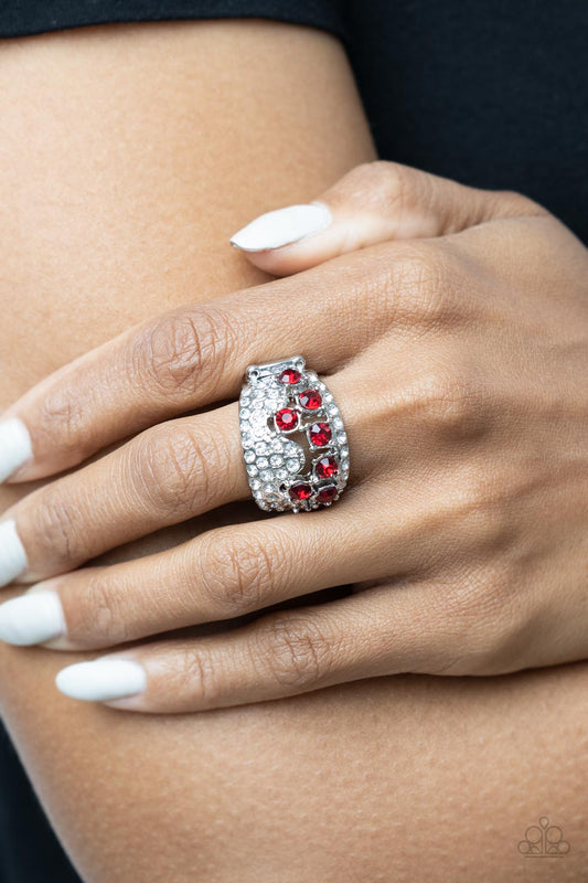 Imperial Incandescence - red - Paparazzi ring