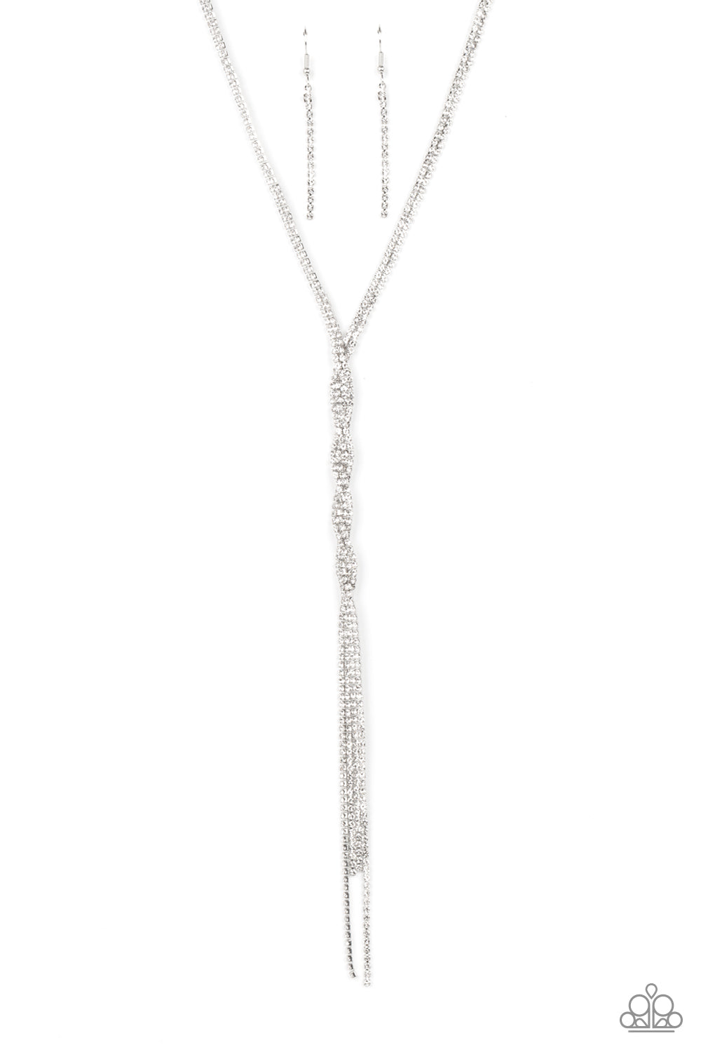 Impressively Icy - white - Paparazzi necklace