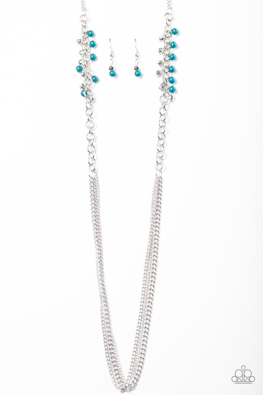 In For A Surprise - Blue - Paparazzi necklace