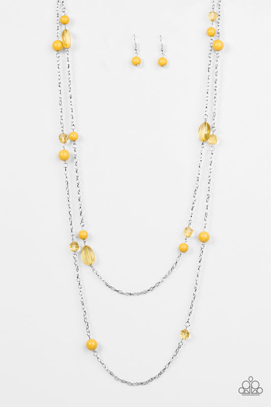 In Your GLEAMS - Yellow - Paparazzi necklace