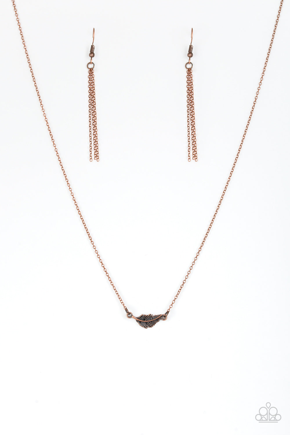 In Flight Fashion - copper - Paparazzi necklace