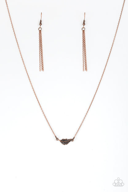 In Flight Fashion - copper - Paparazzi necklace