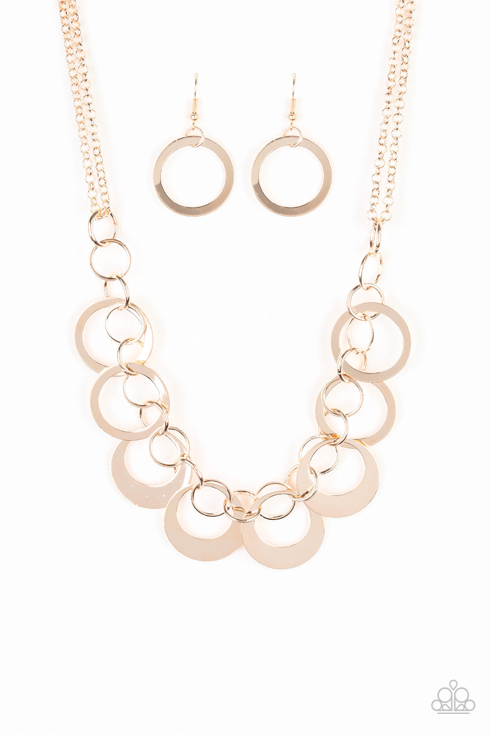 In Full Orbit - rose gold - Paparazzi necklace
