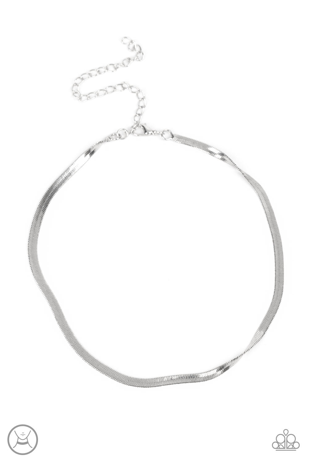 In No Time Flat - silver - Paparazzi necklace