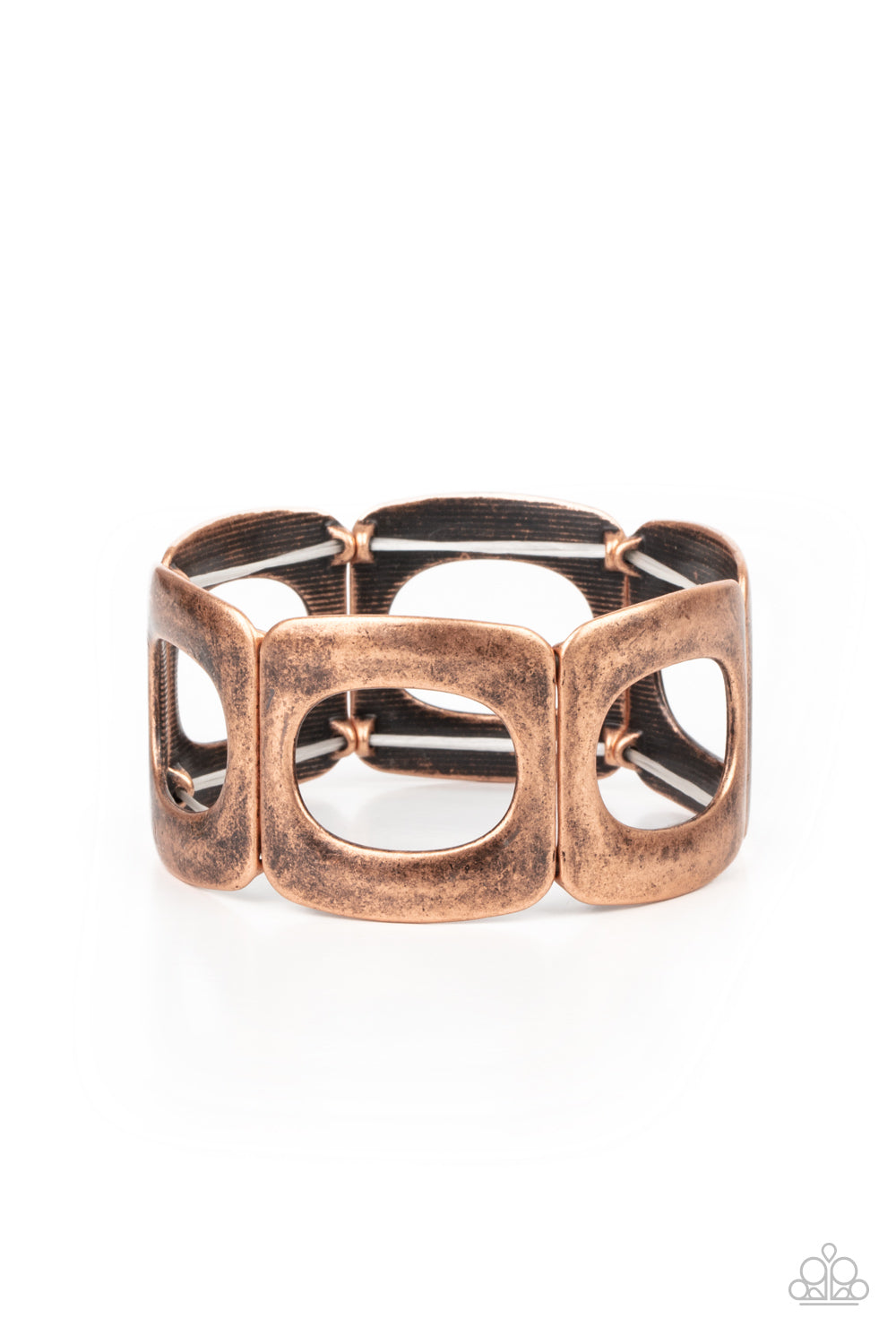 In OVAL Your Head - copper - Paparazzi bracelet