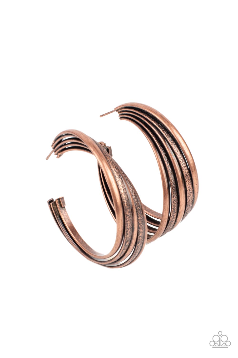 In Sync - copper - Paparazzi earrings