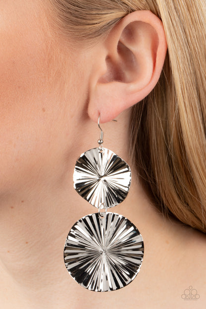 In Your Wildest FAN-tasy - silver - Paparazzi earrings