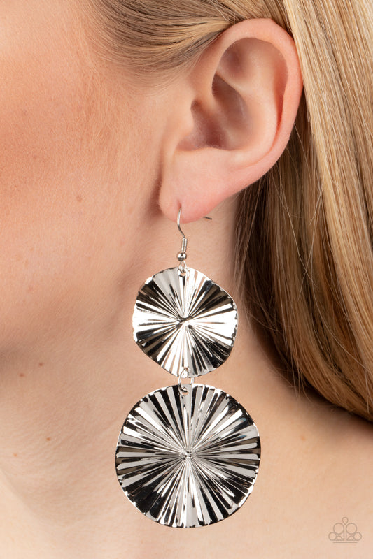 In Your Wildest FAN-tasy - silver - Paparazzi earrings
