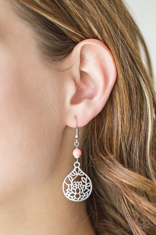In Bloom - orange - Paparazzi earrings