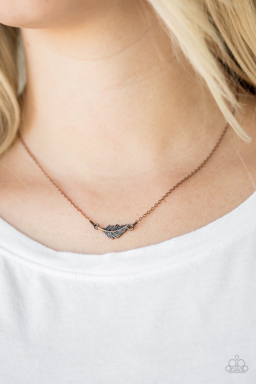 In Flight Fashion - copper - Paparazzi necklace