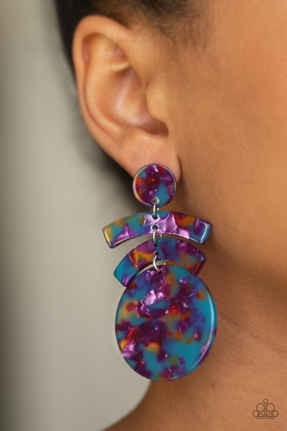 In the HAUTE Seat-multi-Paparazzi earrings