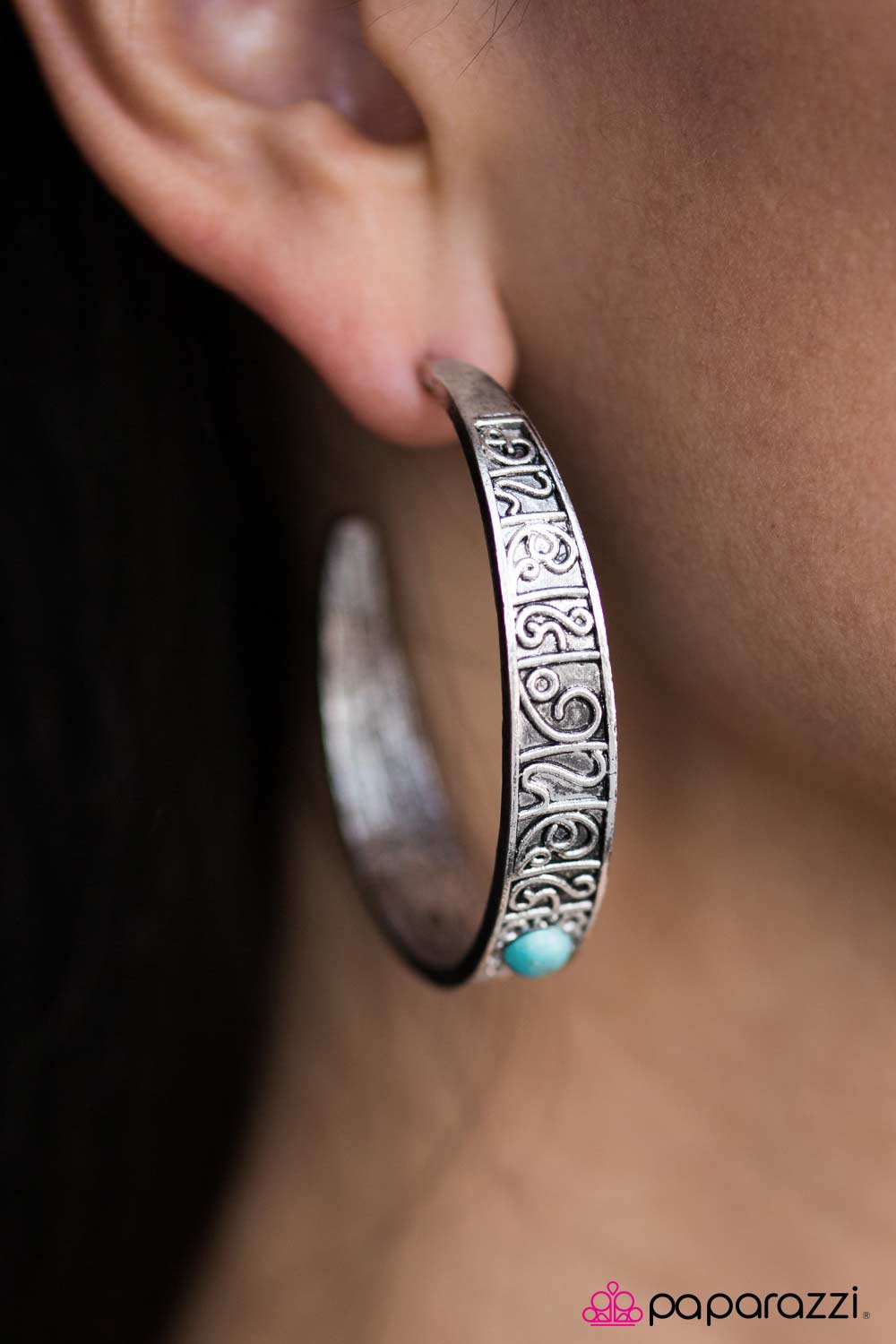 Incan Ruins - Blue - Paparazzi earrings