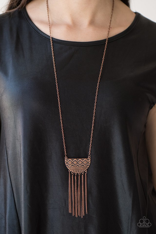 Incredibly Incan - Copper - Paparazzi necklace