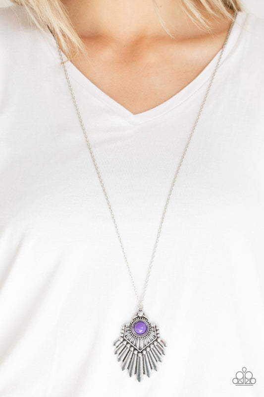Inde-PENDANT Idol - purple - Paparazzi necklace