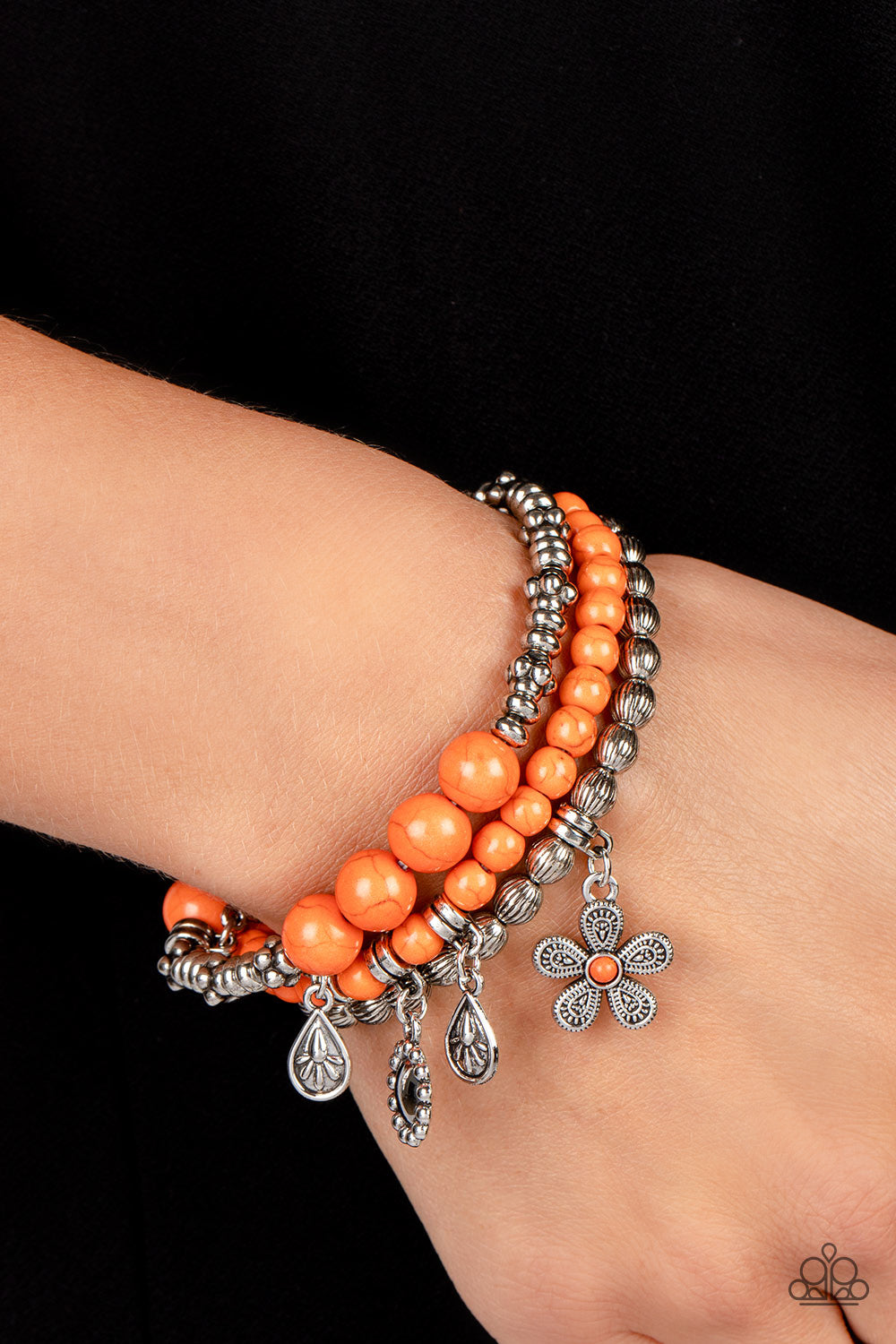Individual Inflorescence - orange - Paparazzi bracelet