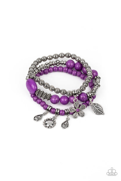 Individual Inflorescence - purple - Paparazzi bracelet