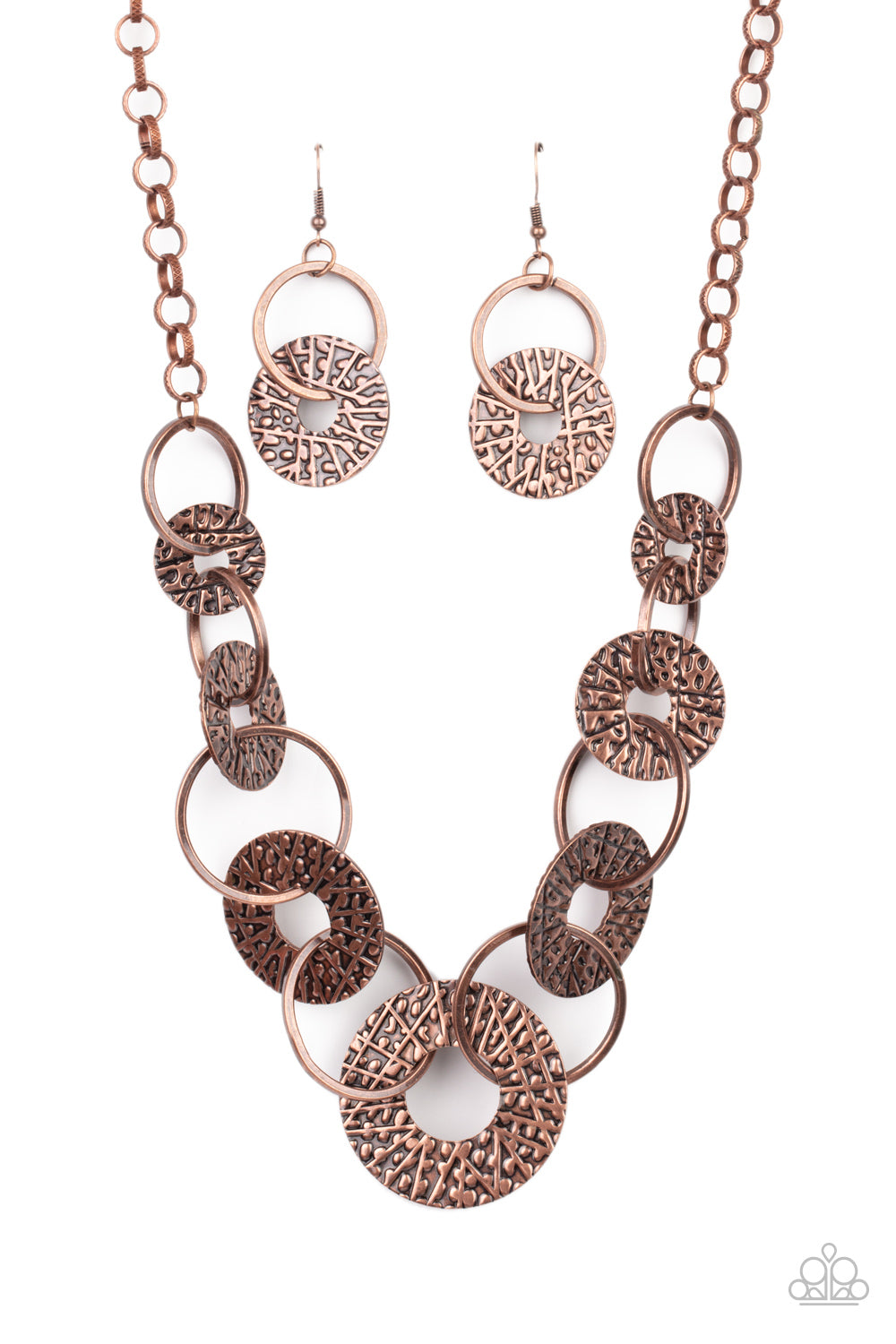 Industrial Envy - copper - Paparazzi necklace