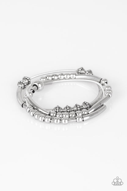Industrial Instincts - silver - Paparazzi bracelet