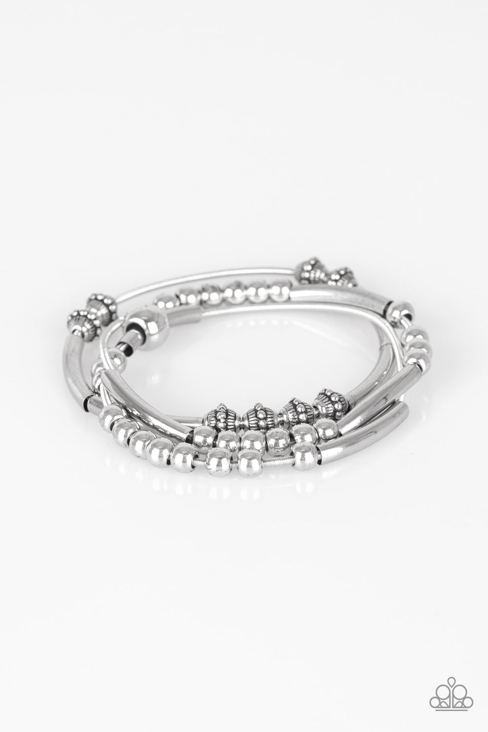 Industrial Instincts - silver - Paparazzi bracelet – JewelryBlingThing