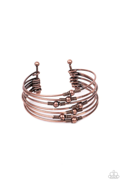 Industrial Intricacies - copper - Paparazzi bracelet