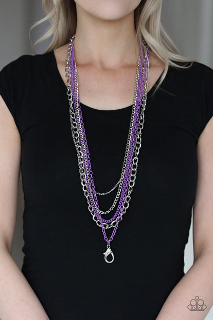 Industrial Vibrance - purple - Paparazzi necklace