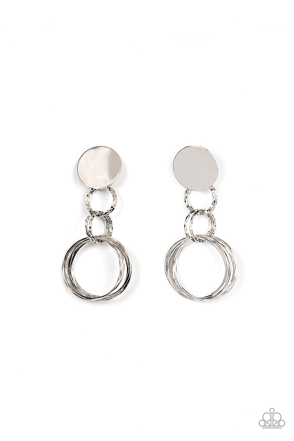 Industrialized Fashion - silver - Paparazzi earrings