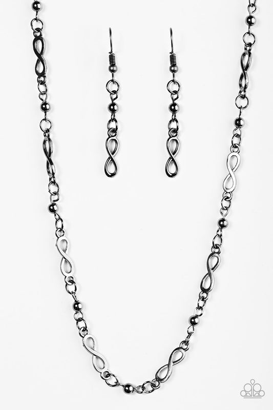 Infinite Beauty - Black - Paparazzi necklace