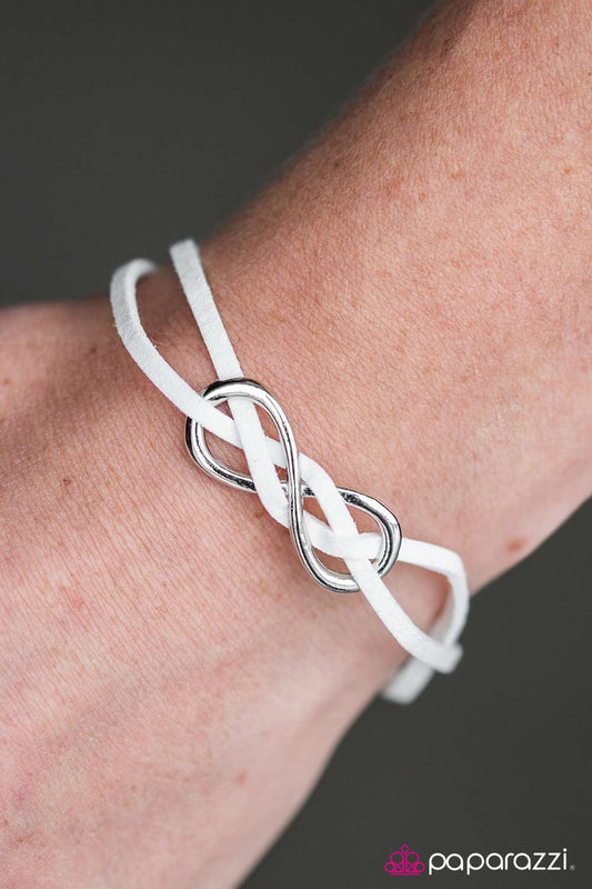 Infinity and Beyond - White - Paparazzi bracelet