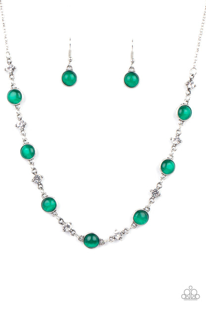 Inner Illumination - green - Paparazzi necklace