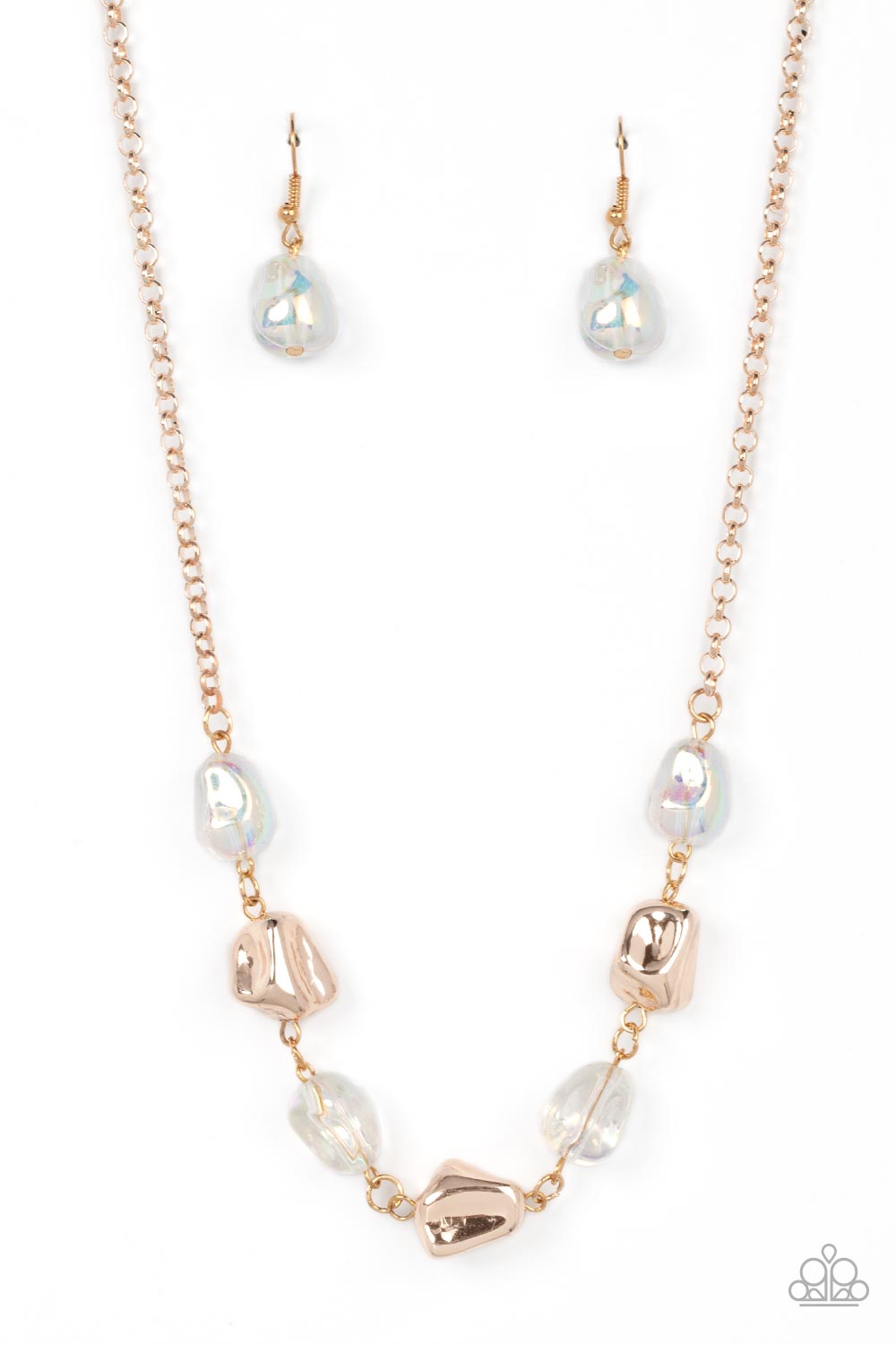 Inspirational Iridescence - rose gold - Paparazzi necklace