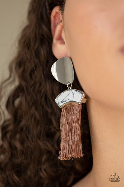 Insta Inca-brown-Paparazzi earrings