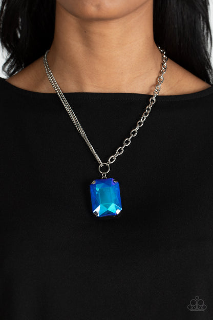 Instant Intimidation - blue - Paparazzi necklace