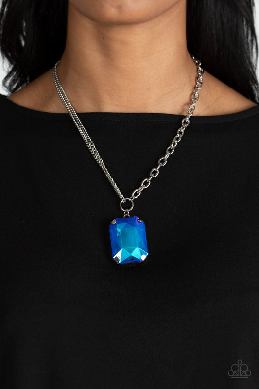 Instant Intimidation - blue - Paparazzi necklace