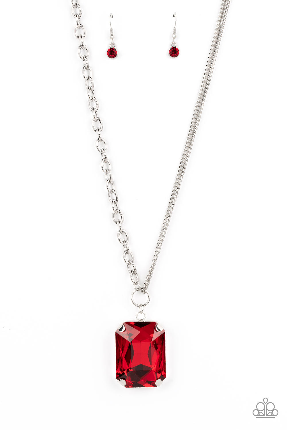 Instant Intimidation - red - Paparazzi necklace