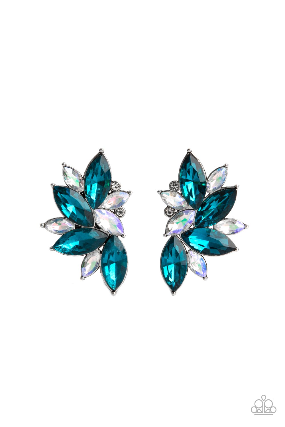 Instant Iridescence - blue - Paparazzi earrings