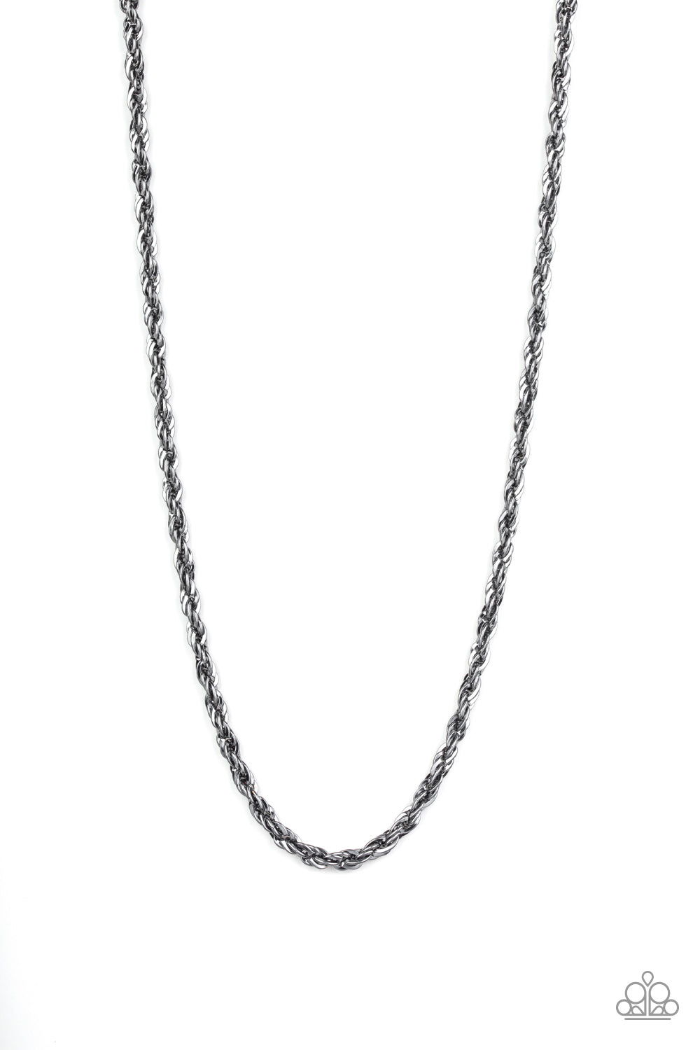 Instant Replay - black - Paparazzi MENS necklace