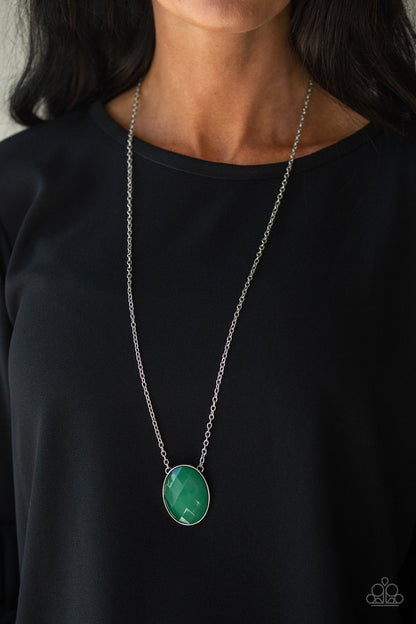 Intensely Illuminated - green - Paparazzi necklace