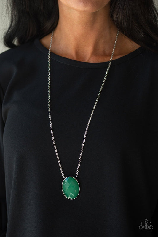 Intensely Illuminated - green - Paparazzi necklace