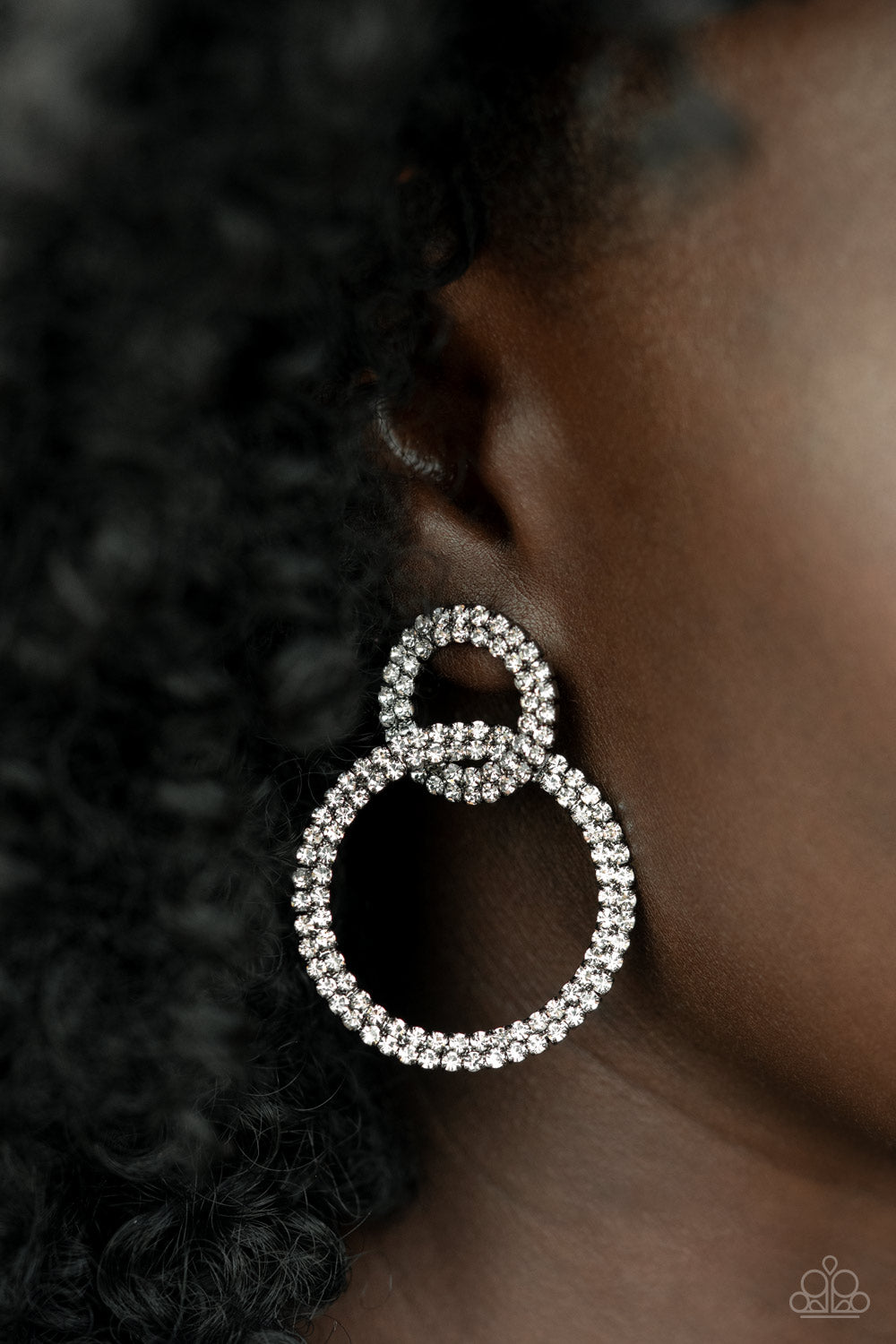 Intensely Icy - Black - Paparazzi earrings