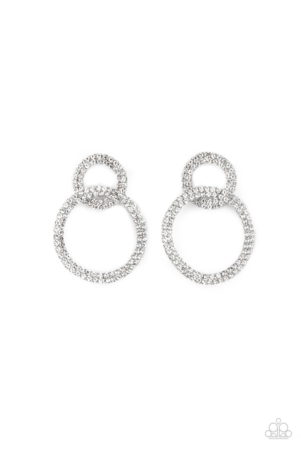 Intensely Icy - white - Paparazzi earrings