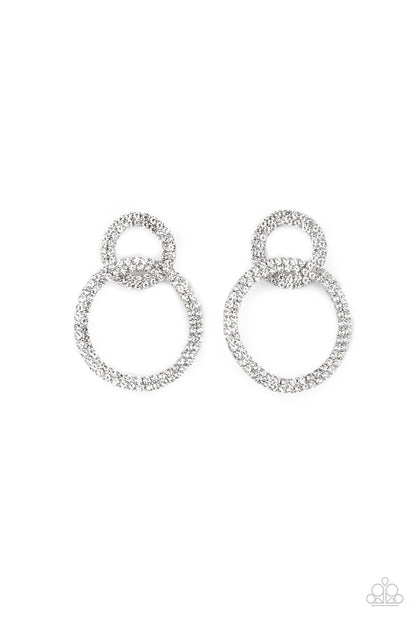 Intensely Icy - white - Paparazzi earrings