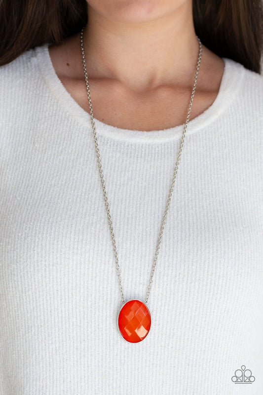 Intensely Illuminated-orange-Paparazzi necklace