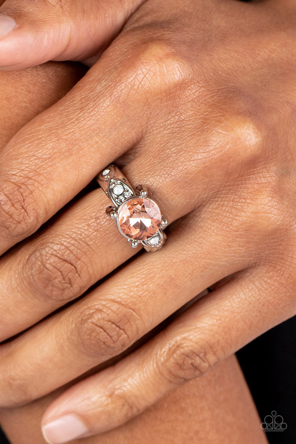 Intergalactic I Do - orange - Paparazzi ring