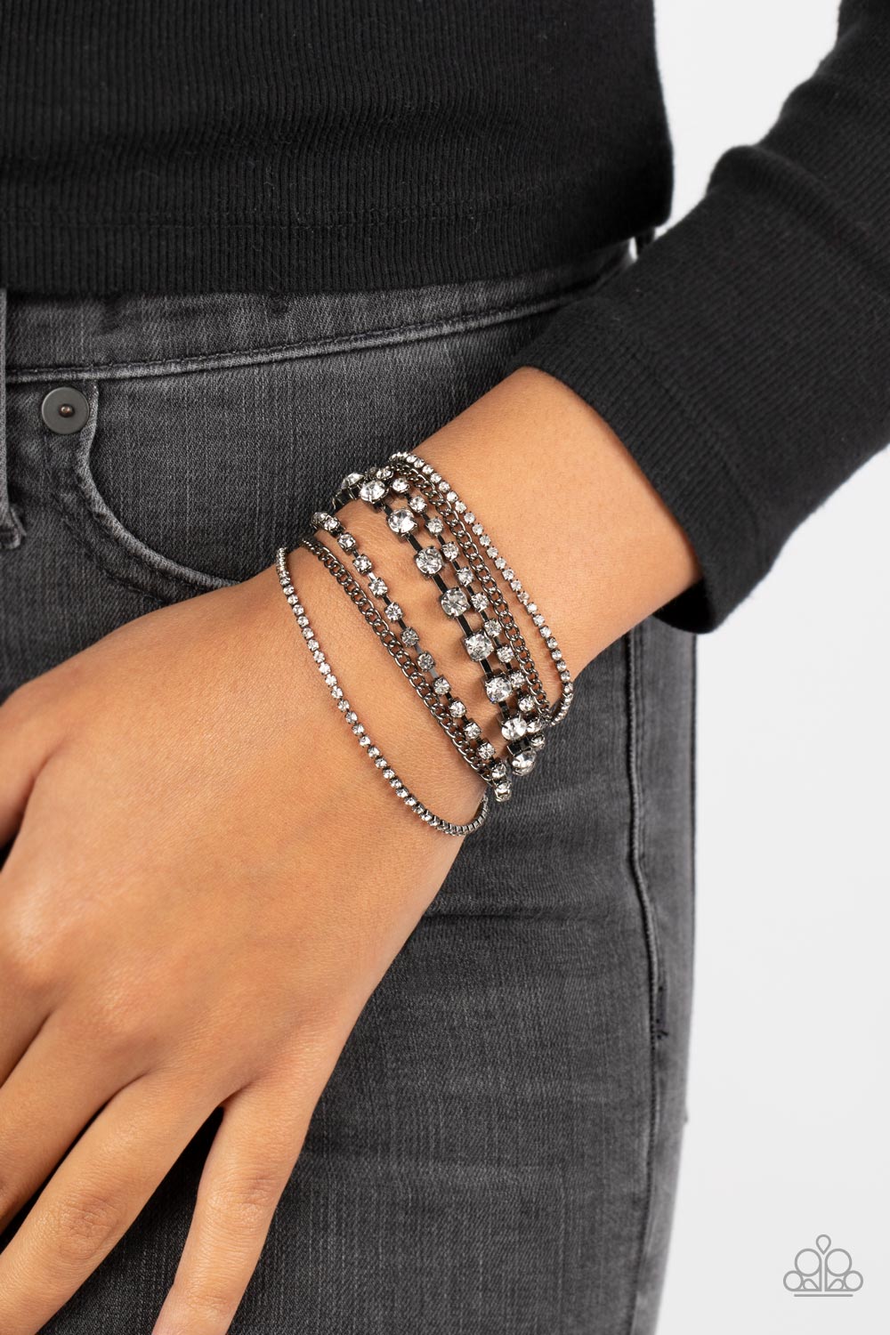 Interstellar Interlude - black - Paparazzi bracelet