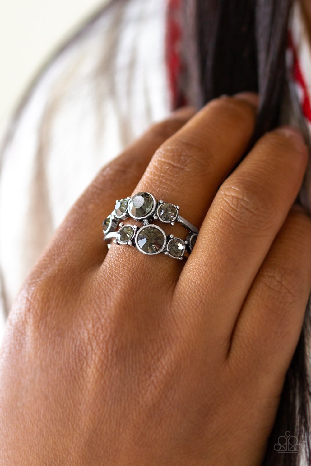 Interstellar Fashion-silver-Paparazzi ring