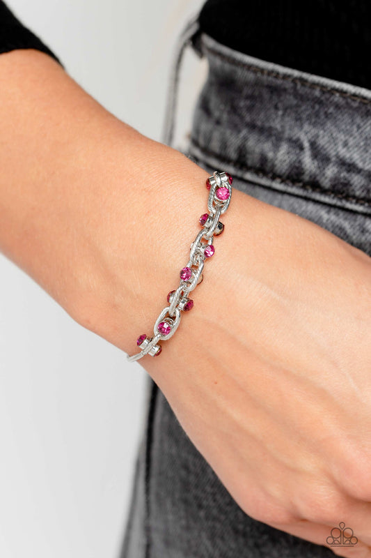 Intertwined Illusion - pink - Paparazzi bracelet
