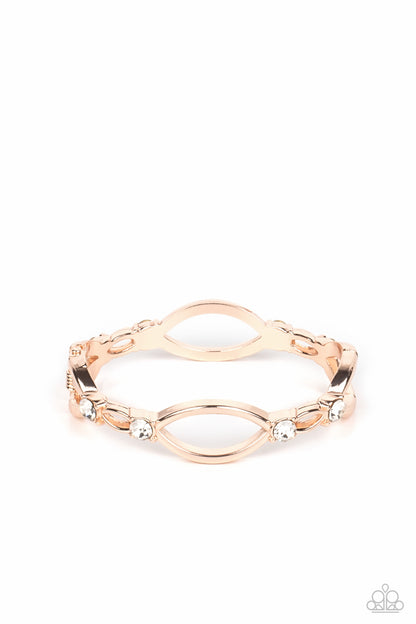 Interwoven Illusion - rose gold - Paparazzi bracelet