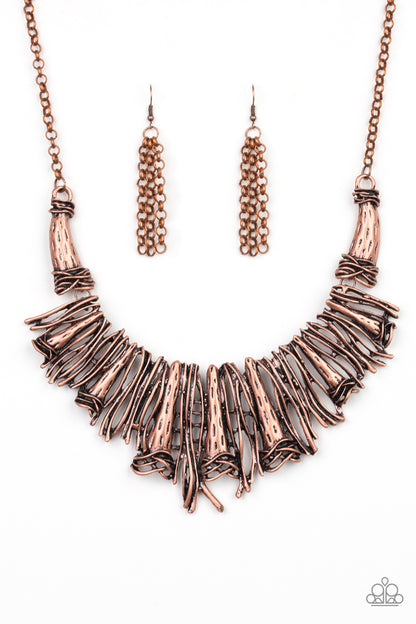 In the MANE-stream - copper - Paparazzi necklace